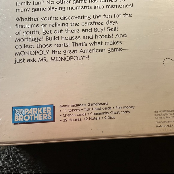 Vintage Monopoly Property Trading Board
Game 1999 Parker Brothers New Sealed - Picture 3 of 5